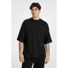 Футболка оверсайз унисекс T9, черная, размер XL/XXL