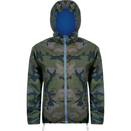 Ветровка Skate, камуфляж с синим