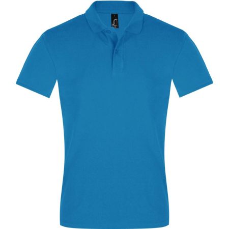 Рубашка поло мужская Perfect Men 180 бирюзовая