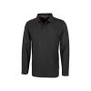 Рубашка поло Point мужская с длинным рукавом, черный (размер M)