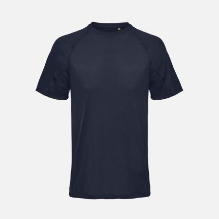 Футболка спортивная унисекс Vortex, темно-синяя