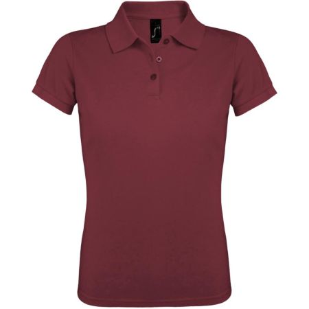 Рубашка поло женская Prime Women 200 бордовая