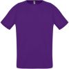 Футболка унисекс Sporty 140 темно-фиолетовая, размер 3XL