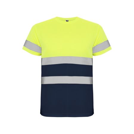 Футболка Delta мужская, нэйви/неоновый желтый