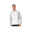 Толстовка с капюшоном Dublin мужская, серый меланж/белый меланж (размер XL)