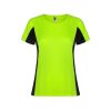 Футболка Shanghai женская, неоновый зеленый/черный (размер S)