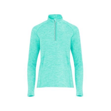 Толстовка с воротом на молнии женская Melbourne, ментоловый меланж