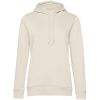 Толстовка с капюшоном женская BNC Inspire (Organic), молочно-белая, размер XXL