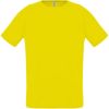 Футболка унисекс Sporty 140 лимонно-желтая, размер 3XL