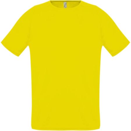 Футболка унисекс Sporty 140, лимонно-желтая