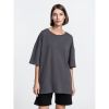 Футболка унисекс оверсайз Crosstown, темно-серая, размер XXL