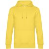 Толстовка с капюшоном унисекс King, желтая, размер S