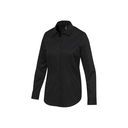 Citrine женская рубашка из твила - сплошной черный
